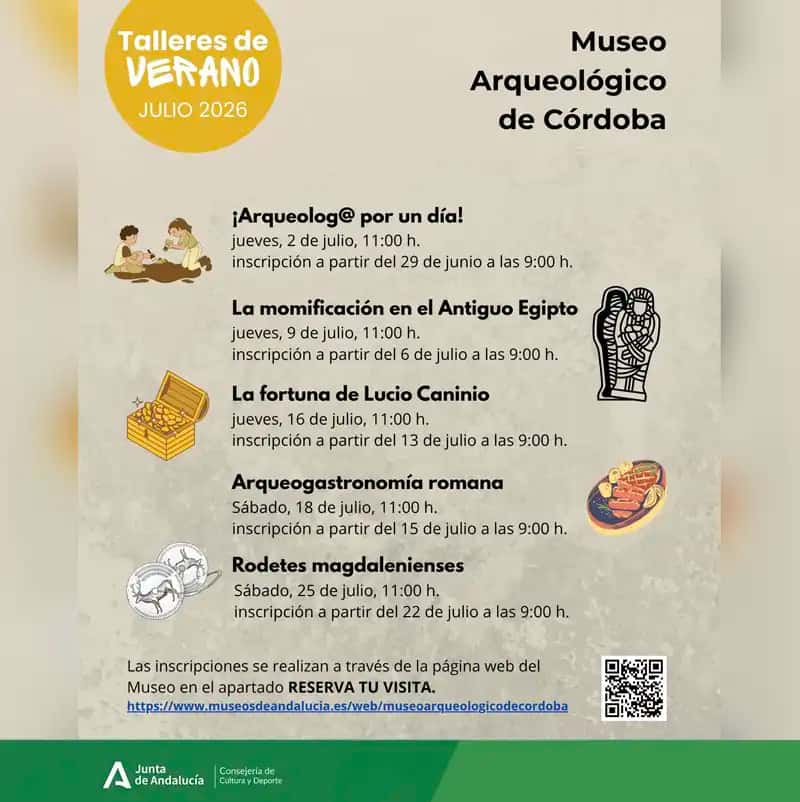 Talleres de Verano 2026: ¡Arqueólog@ por un día! Tras las huellas del pasado