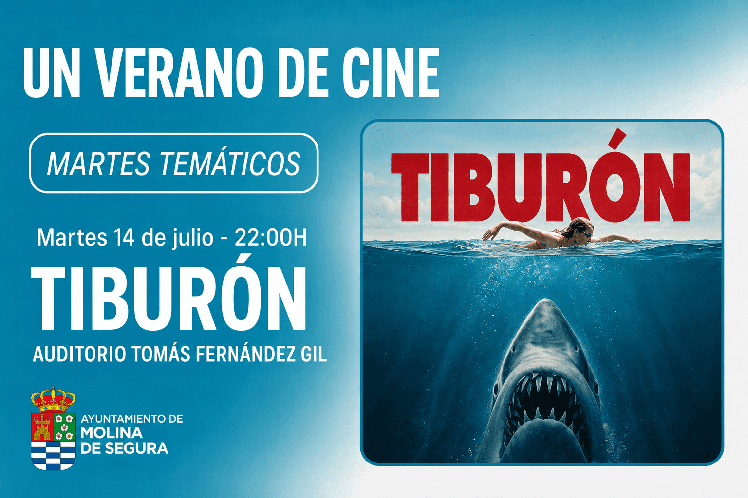 Un verano de Cine. Martes temáticos. Tiburón