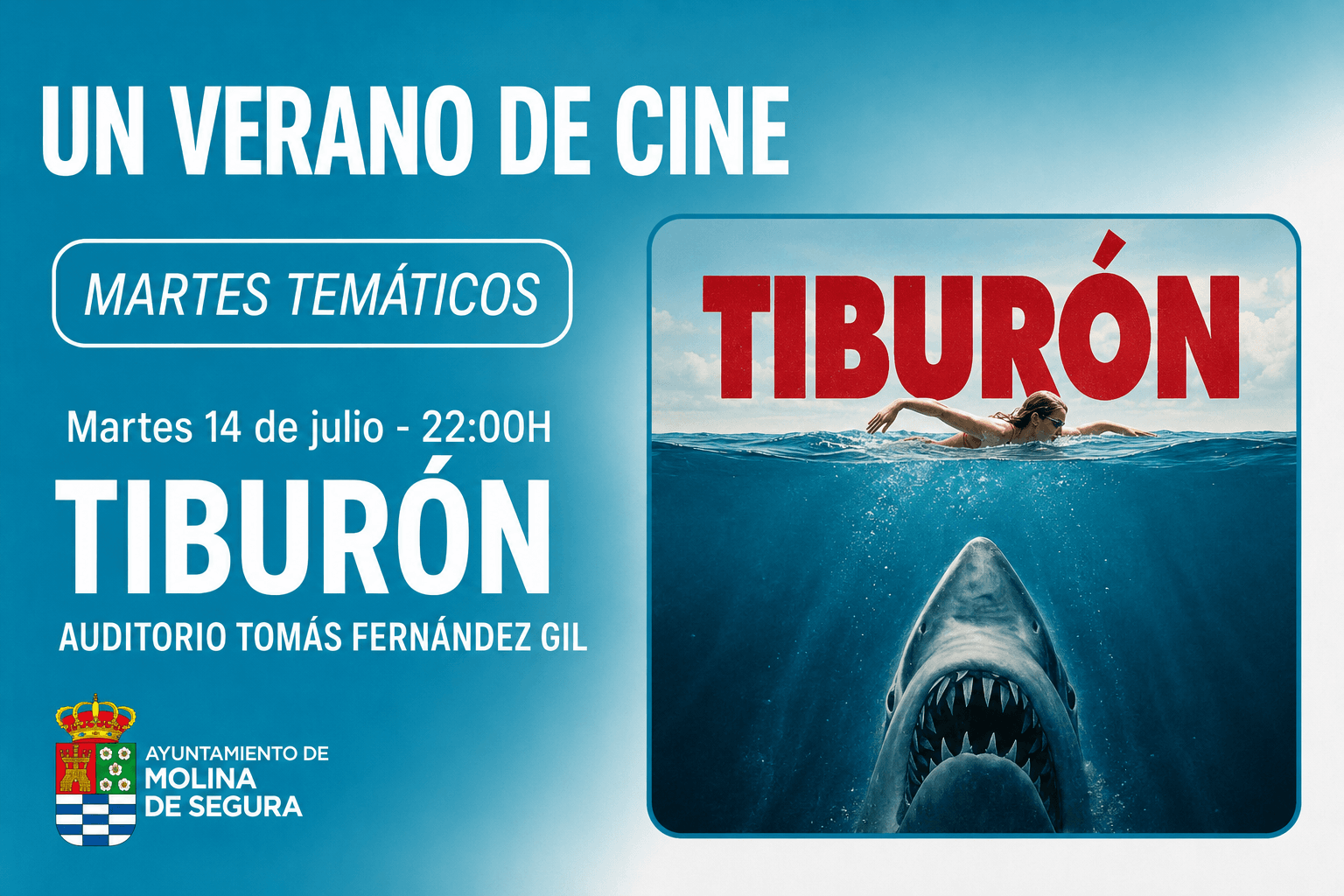 Un verano de Cine. Martes temáticos. Tiburón