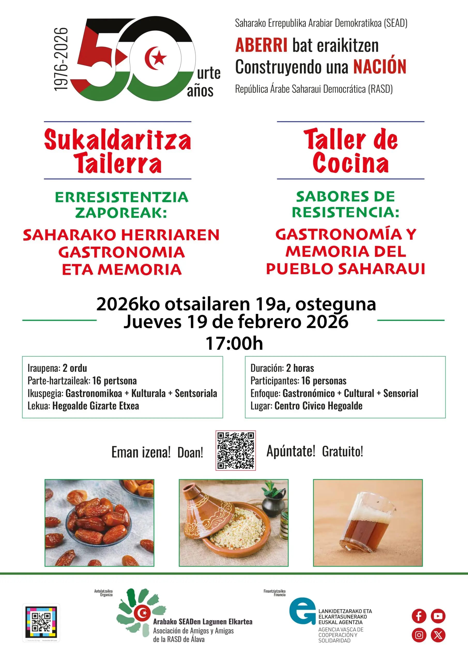 Taller de cocina 'Sabores de Resistencia'