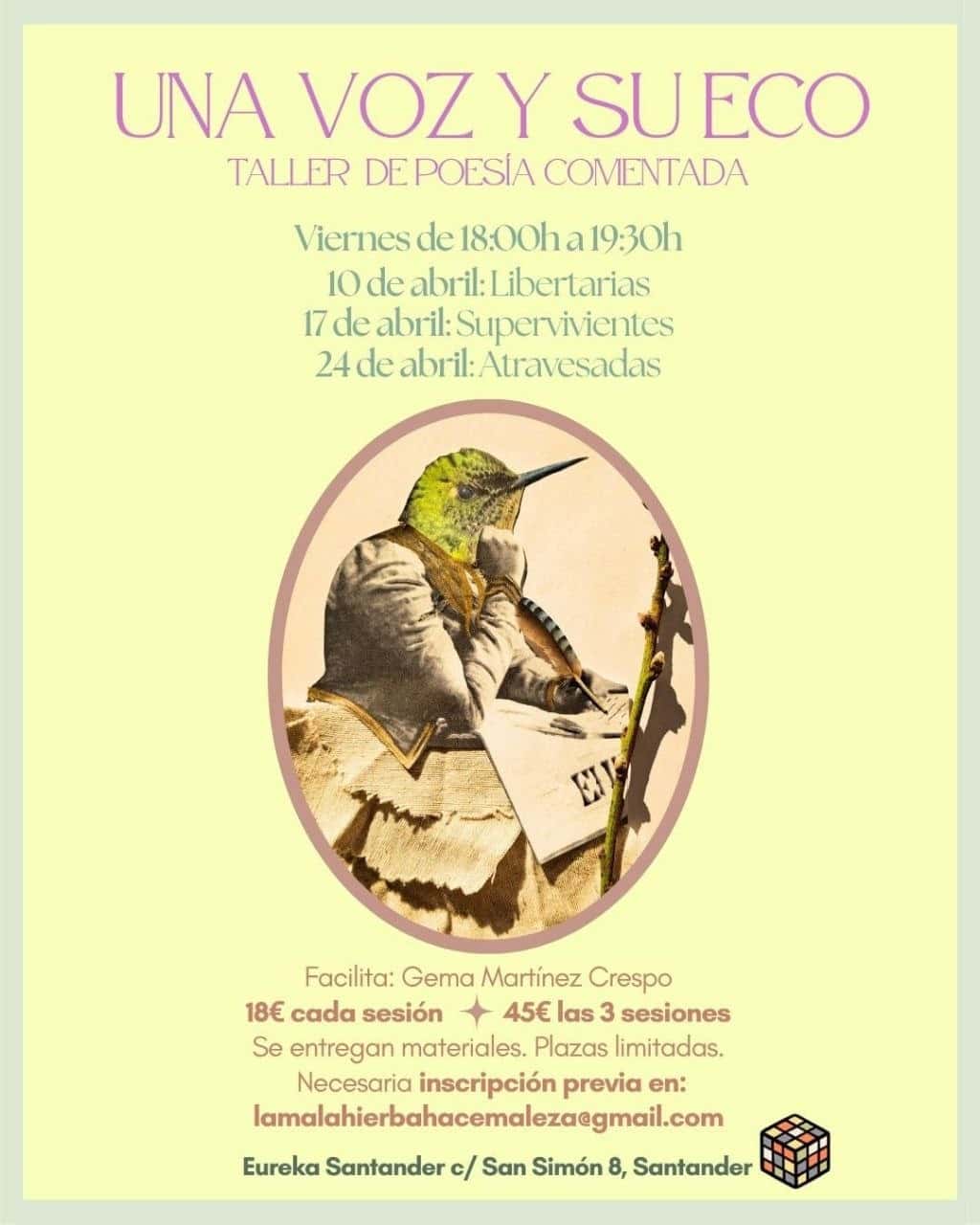 Taller de poesía comentada 'Una voz y su eco'