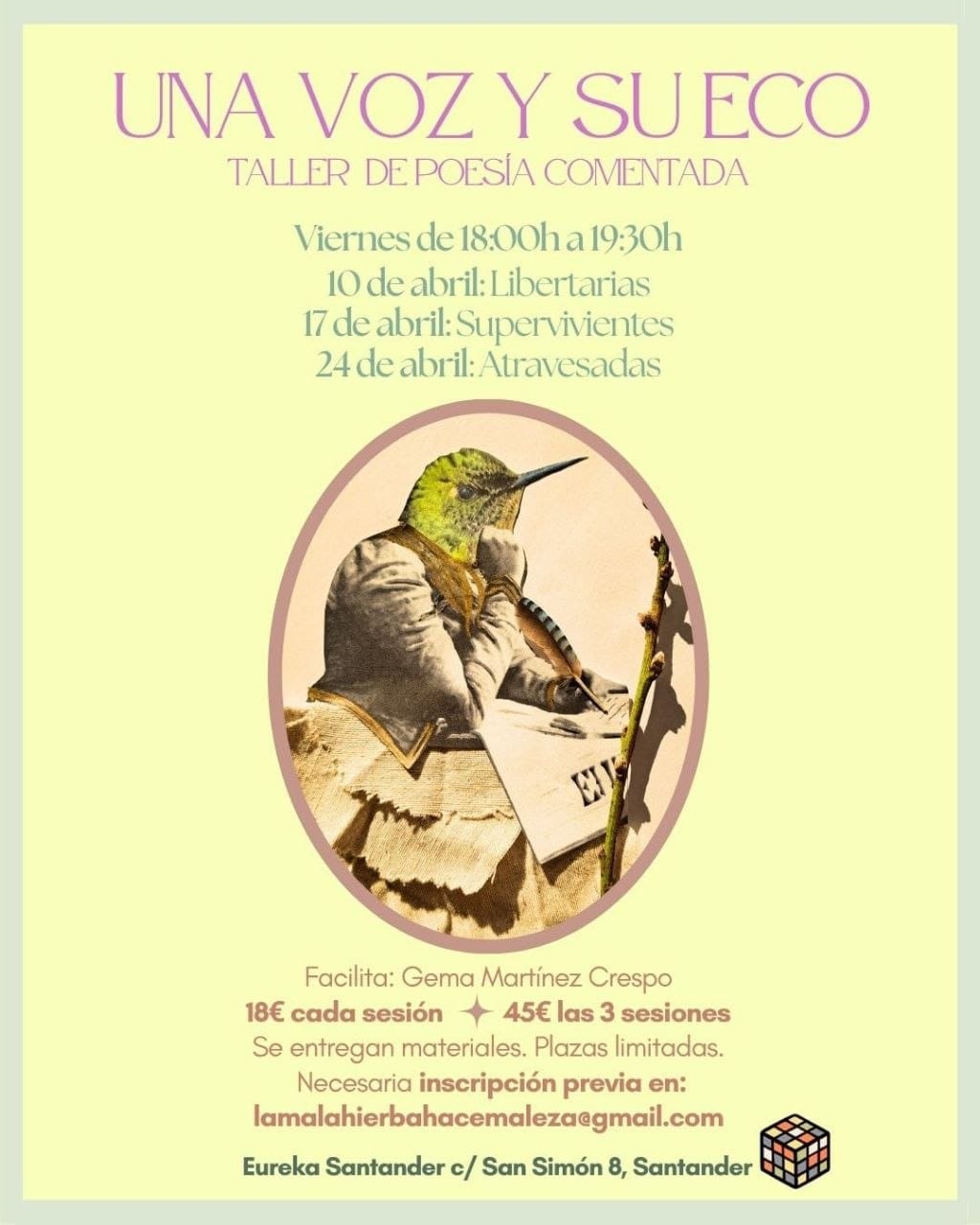 Taller de poesía comentada 'Una voz y su eco'