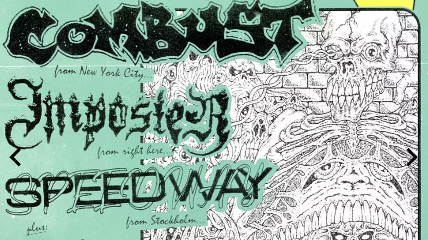 COMBUST + Imposter + Speedway & more