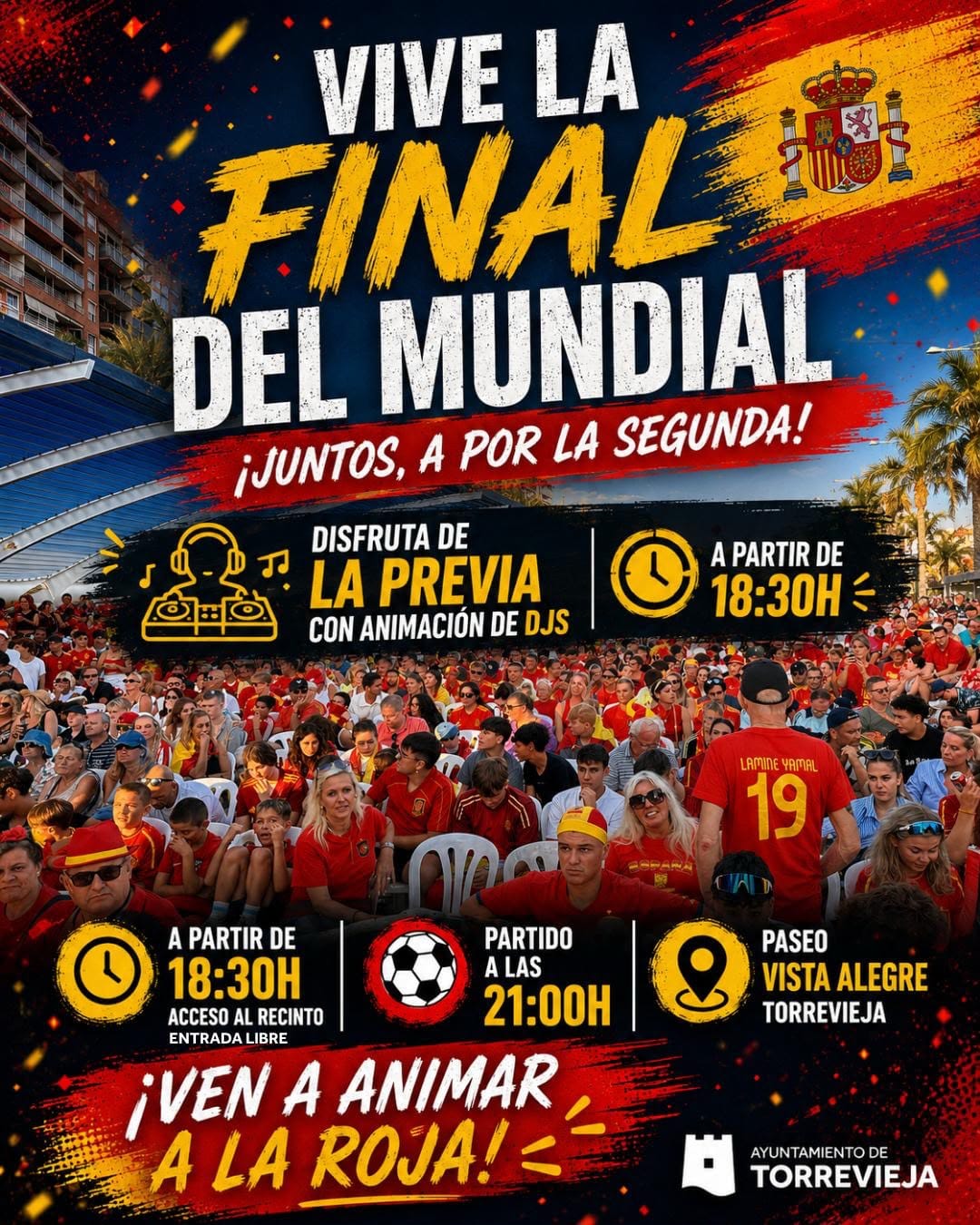 Final de Mundial de fútbol 2026 en Torrevieja