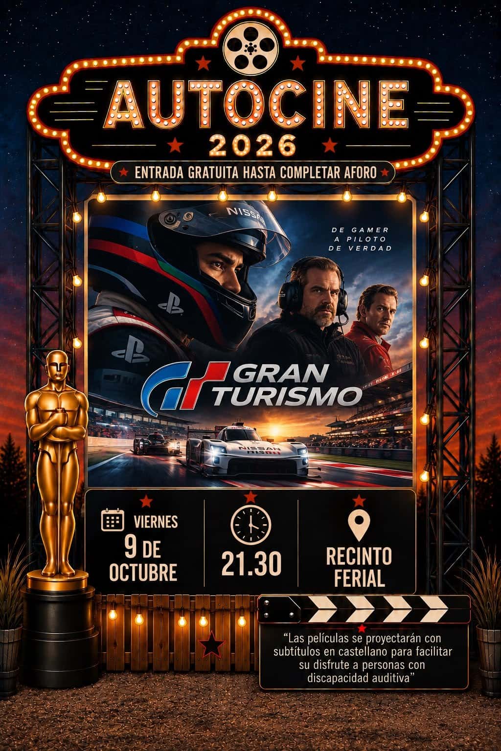 Autocine película 'Gran Turismo'