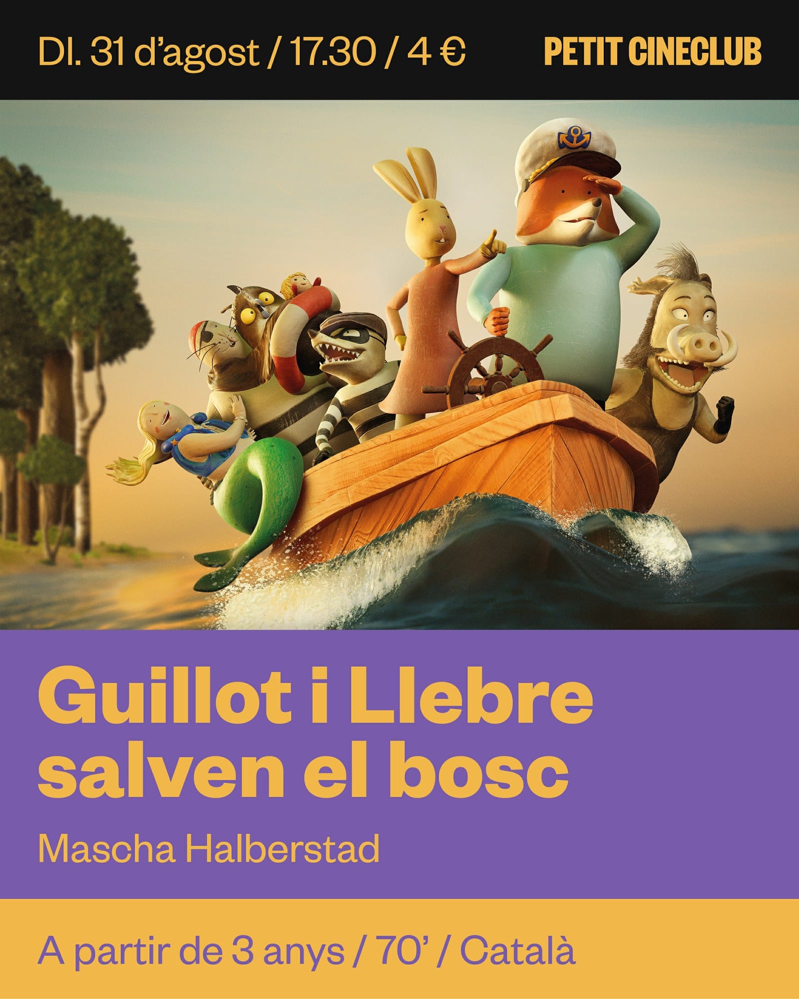 Petit Cineclub: Guillot i Llebre Salven el Bosc