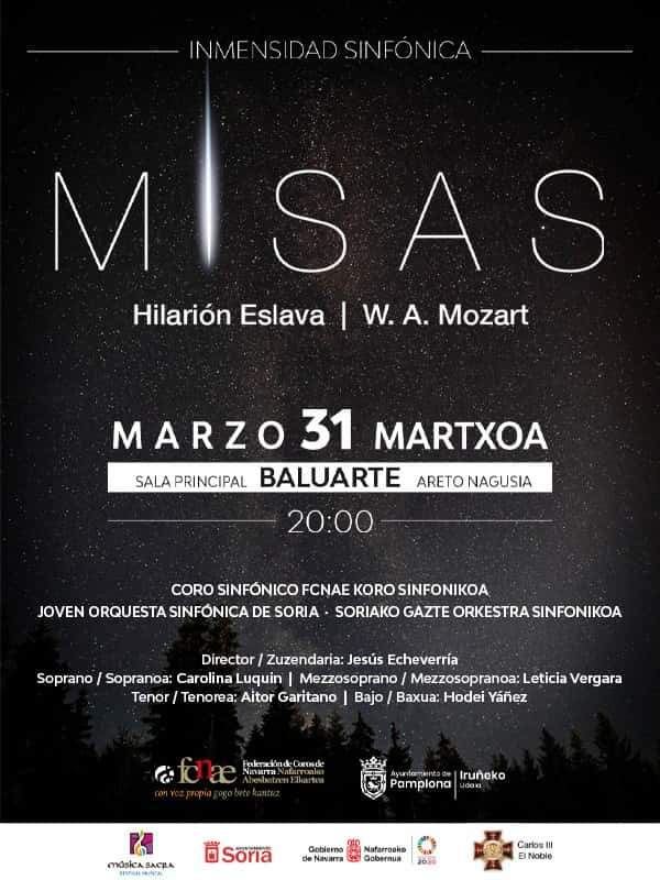 Inmensidad Sinfónica MISAS – Eslava y Mozart