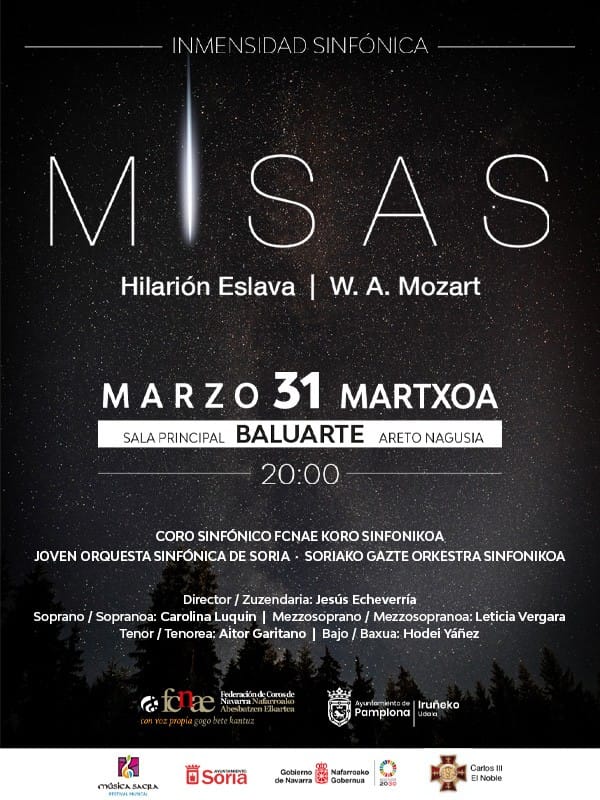 Inmensidad Sinfónica MISAS – Eslava y Mozart