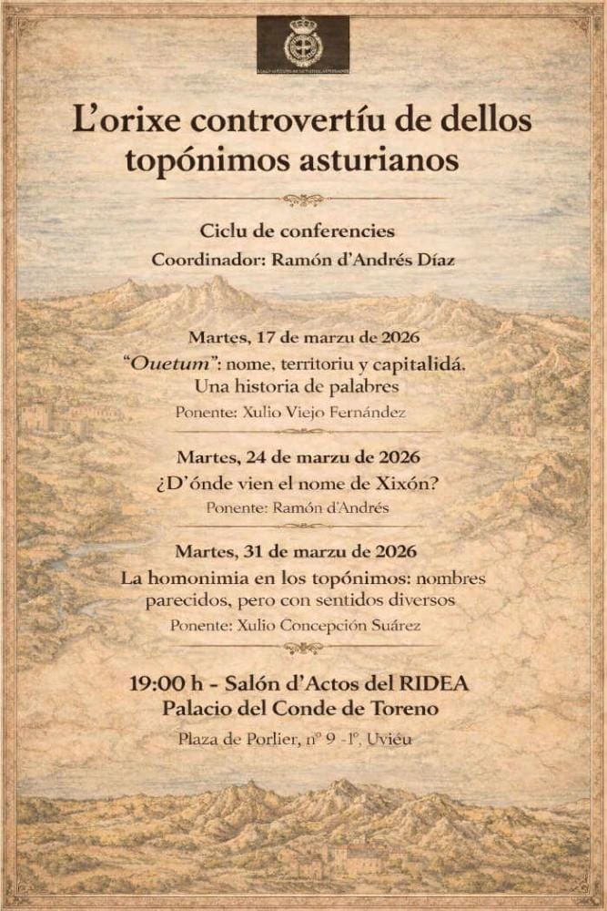 Ciclo de Conferencias marzo RIDEA: Ouetum: nome, territoriu y capitalidá