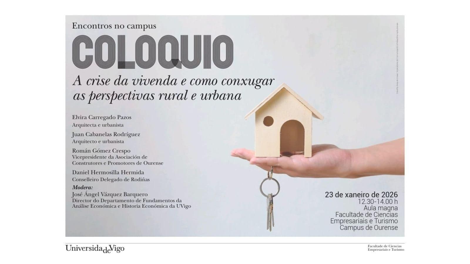 Coloquio 'La crisis de la vivienda y como conjugar las perspectivas rural y urbana'