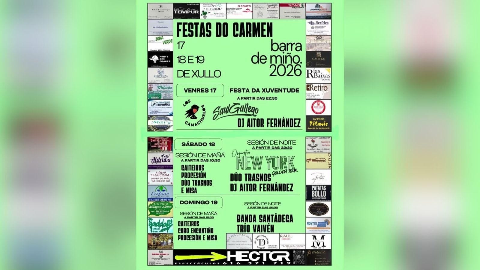 Festas do Carmen 2026 - Orquestra New York