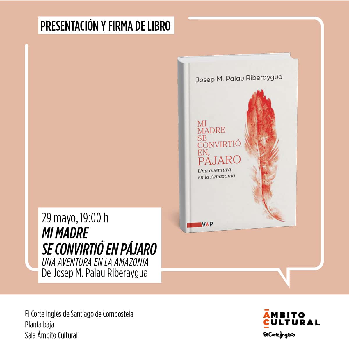 Presentación del libro 'Mi madre se convirtió en pájaro'
