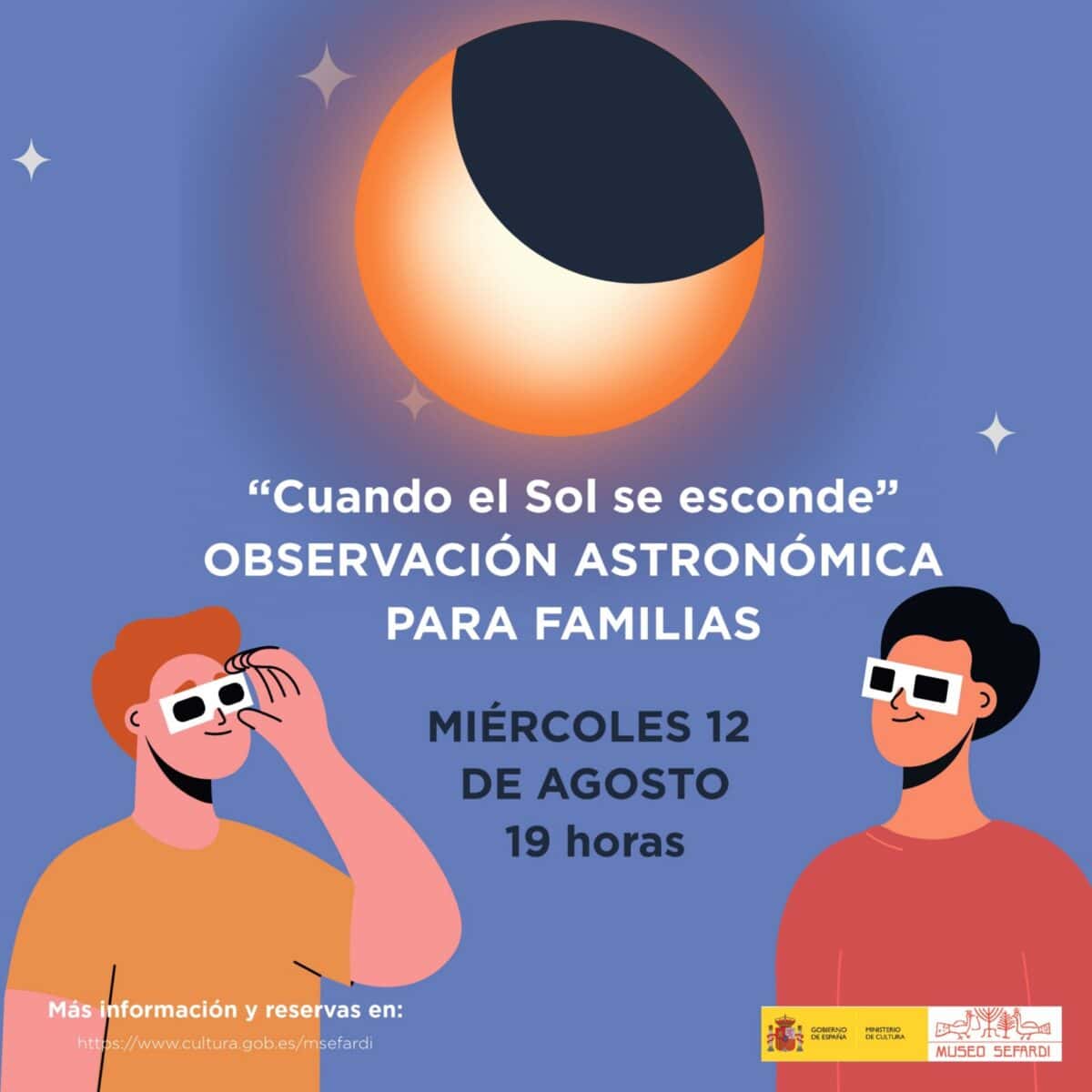 Cuando el sol se esconde. Observación astronómica para familias