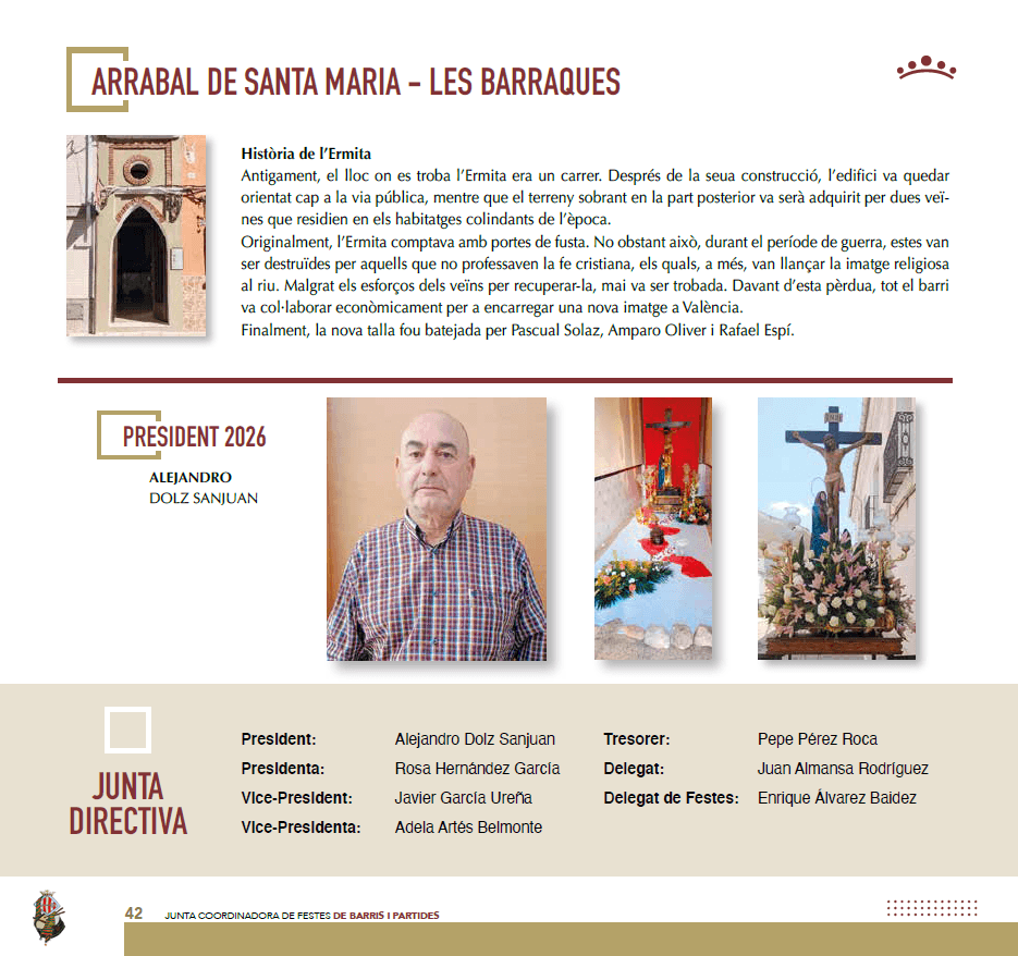 Programa d'Actes Barri Arrabal de Santa Maria - Les Barraques