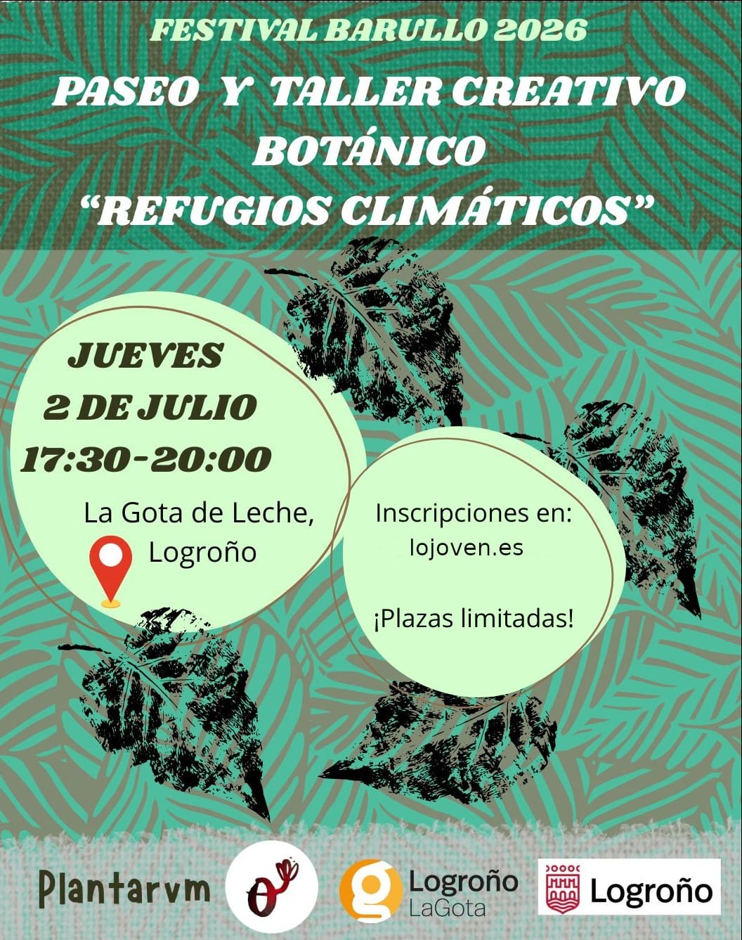 Paseo y taller creativo botánico Refugios climáticos