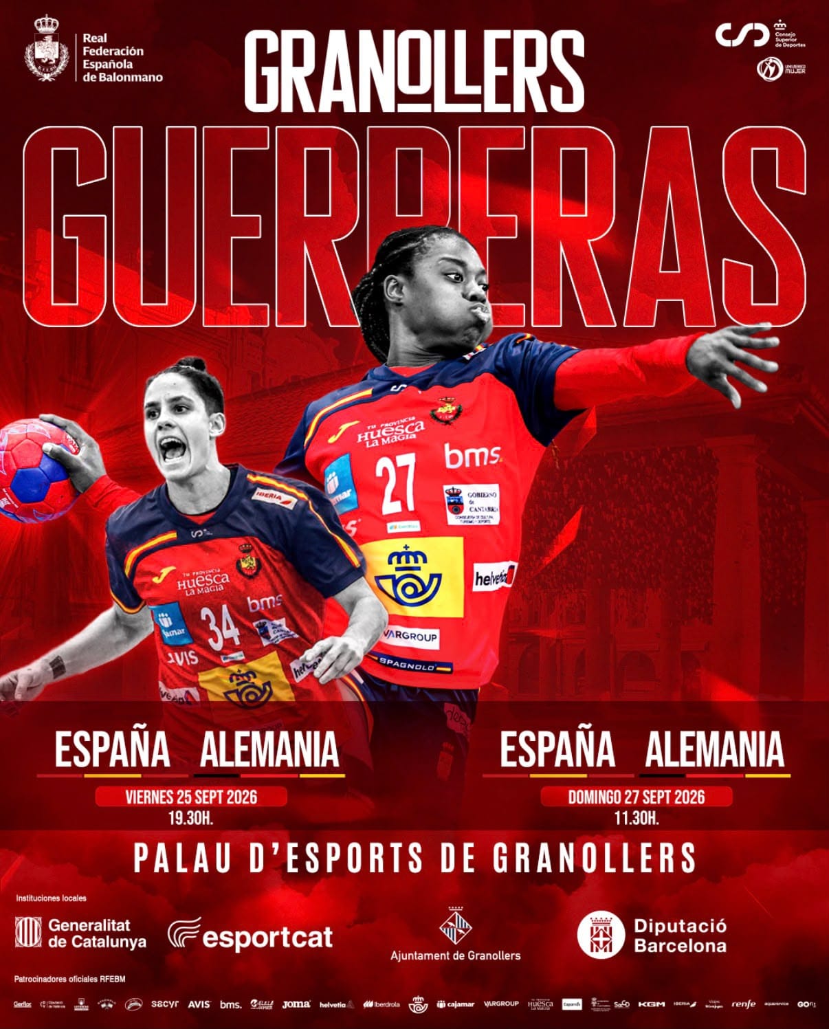 Granollers Guerreras: España vs Alemania
