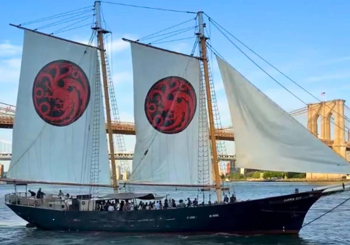 El barco Targaryen de La Casa del Dragón