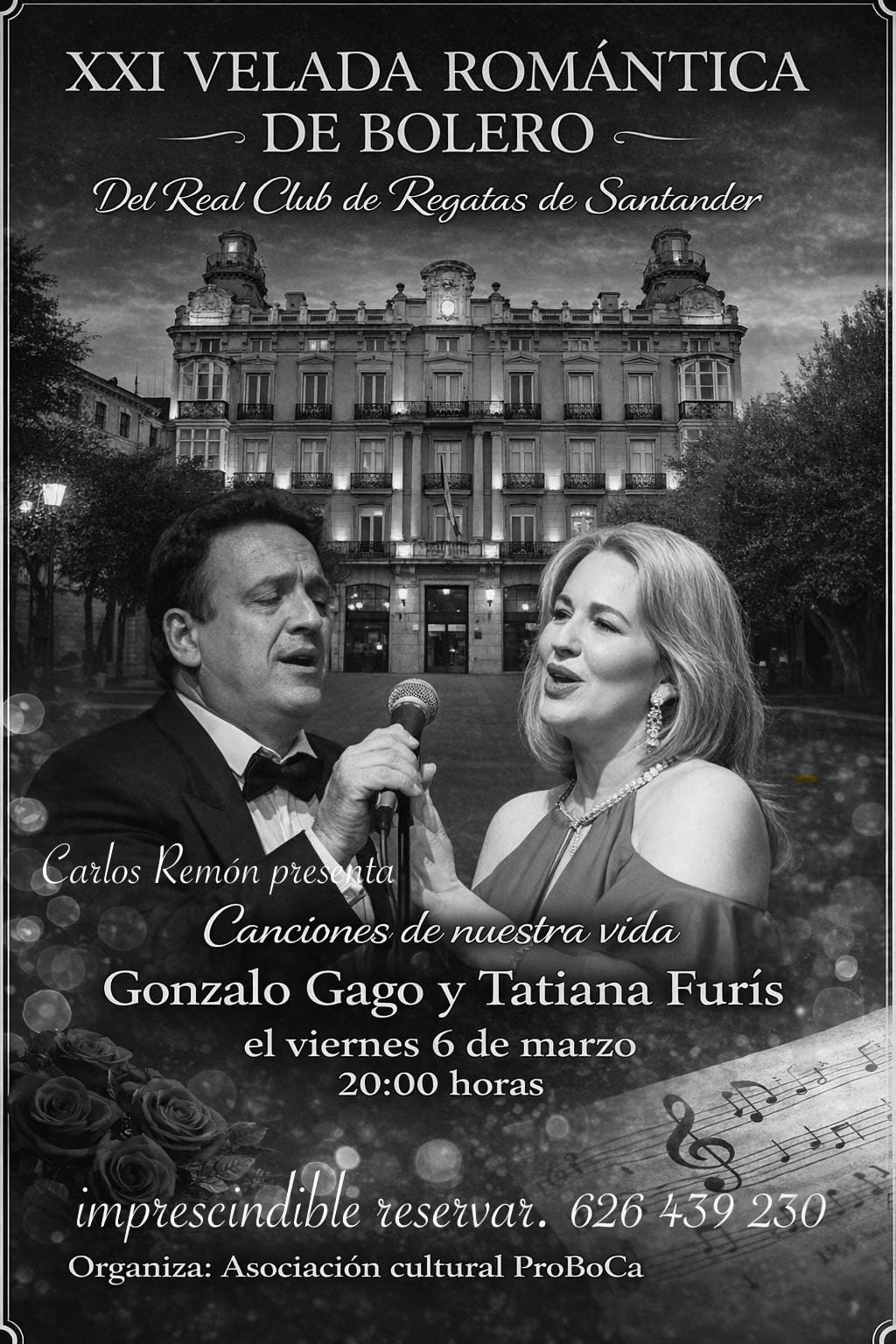 Velada Romántica de Bolero con Gonzalo Gago y Tatiana Furís