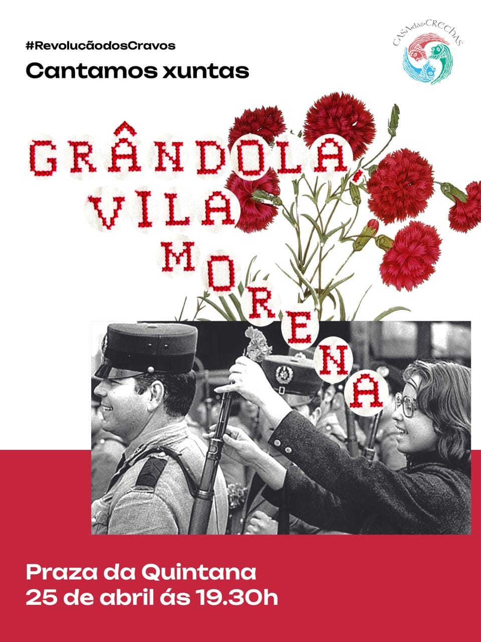 Canto colectivo de 'Grândola, Vila Morena'