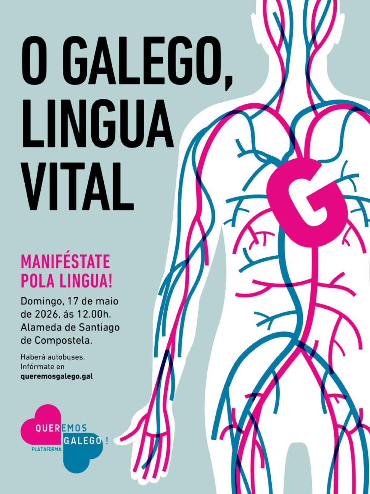 Manifestaci贸n Queremos Galego 2026