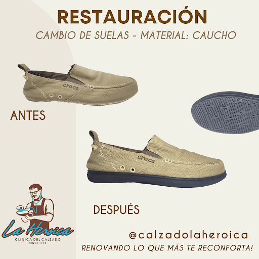 Reparación y personalización de calzado en La Matuna
