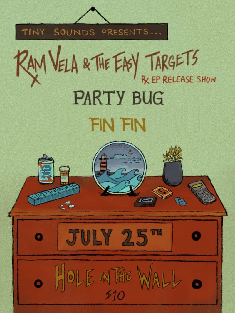 Tiny Sounds Presents: Ram Vela & The Easy Targets (EP Release) with Party Bug & Fin Fin