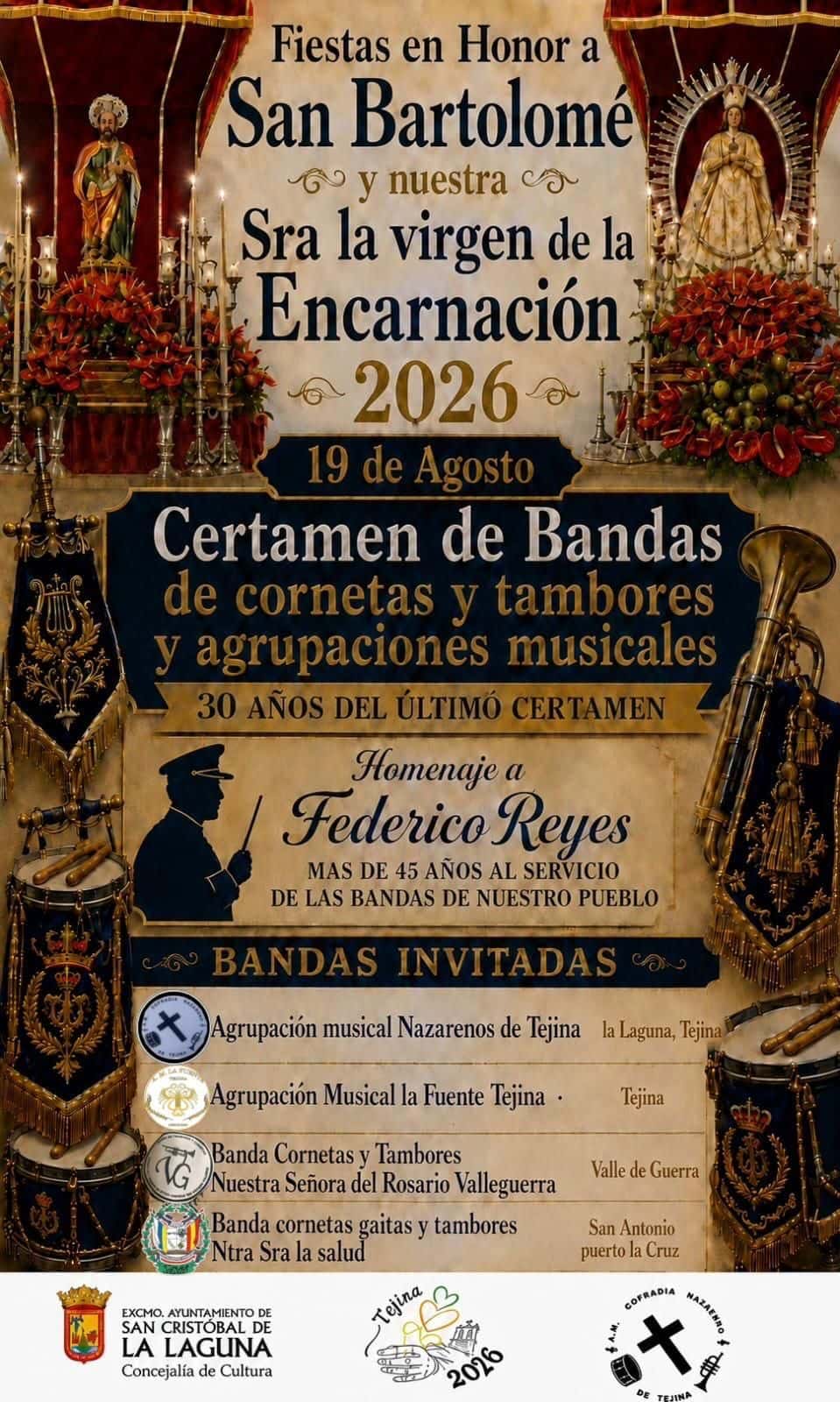 Certamen de Bandas de Cornetas y Tambores y Agrupaciones Musicales de las Fiestas de Tejina