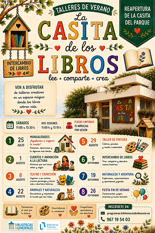 Talleres de verano La casita de los libros