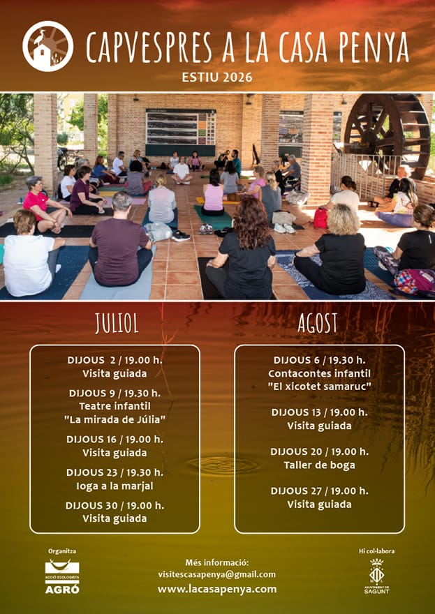 Capvespres a la Casa Penya: Visitas guiadas al marjal de Almardà-Almenara