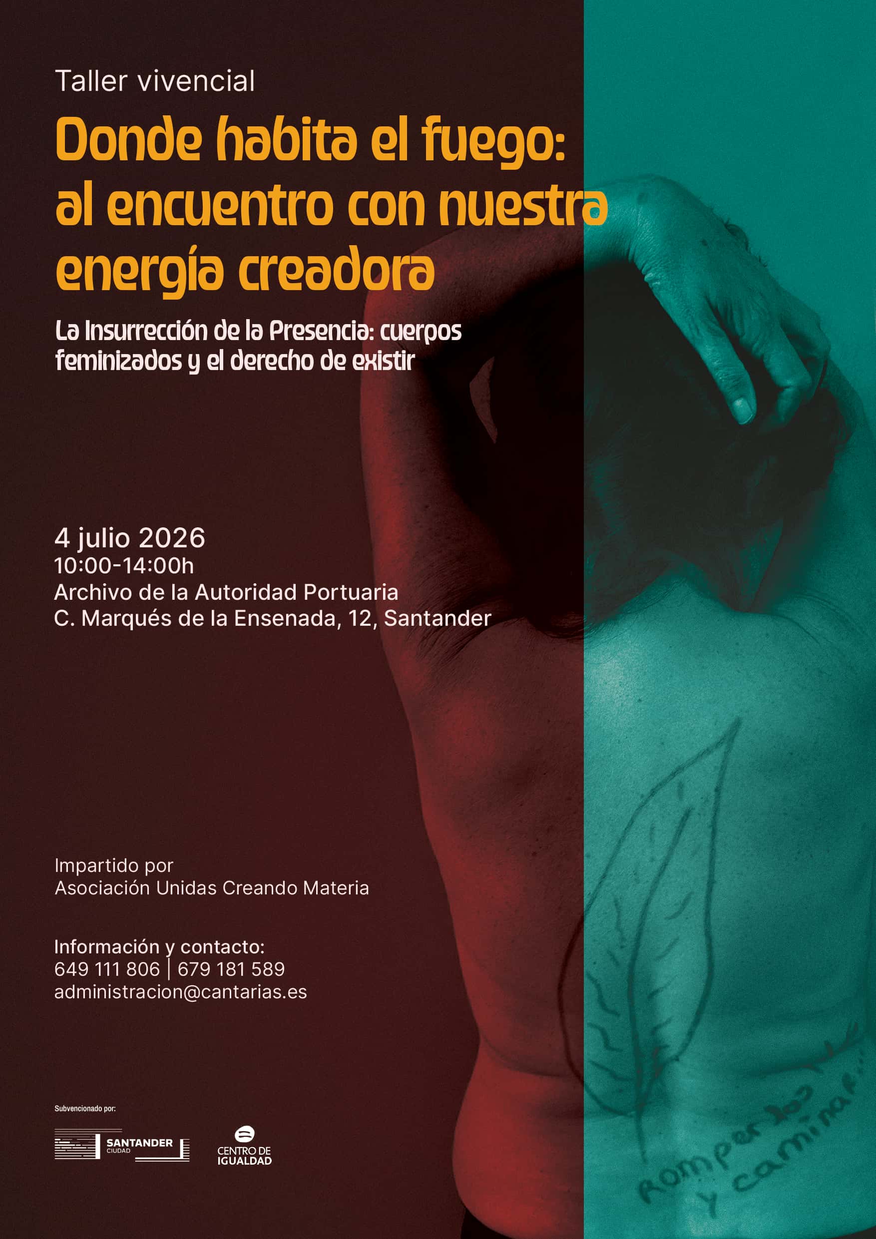 Taller Vivencial Donde habita el fuego: al encuentro con nuestra energía creadora
