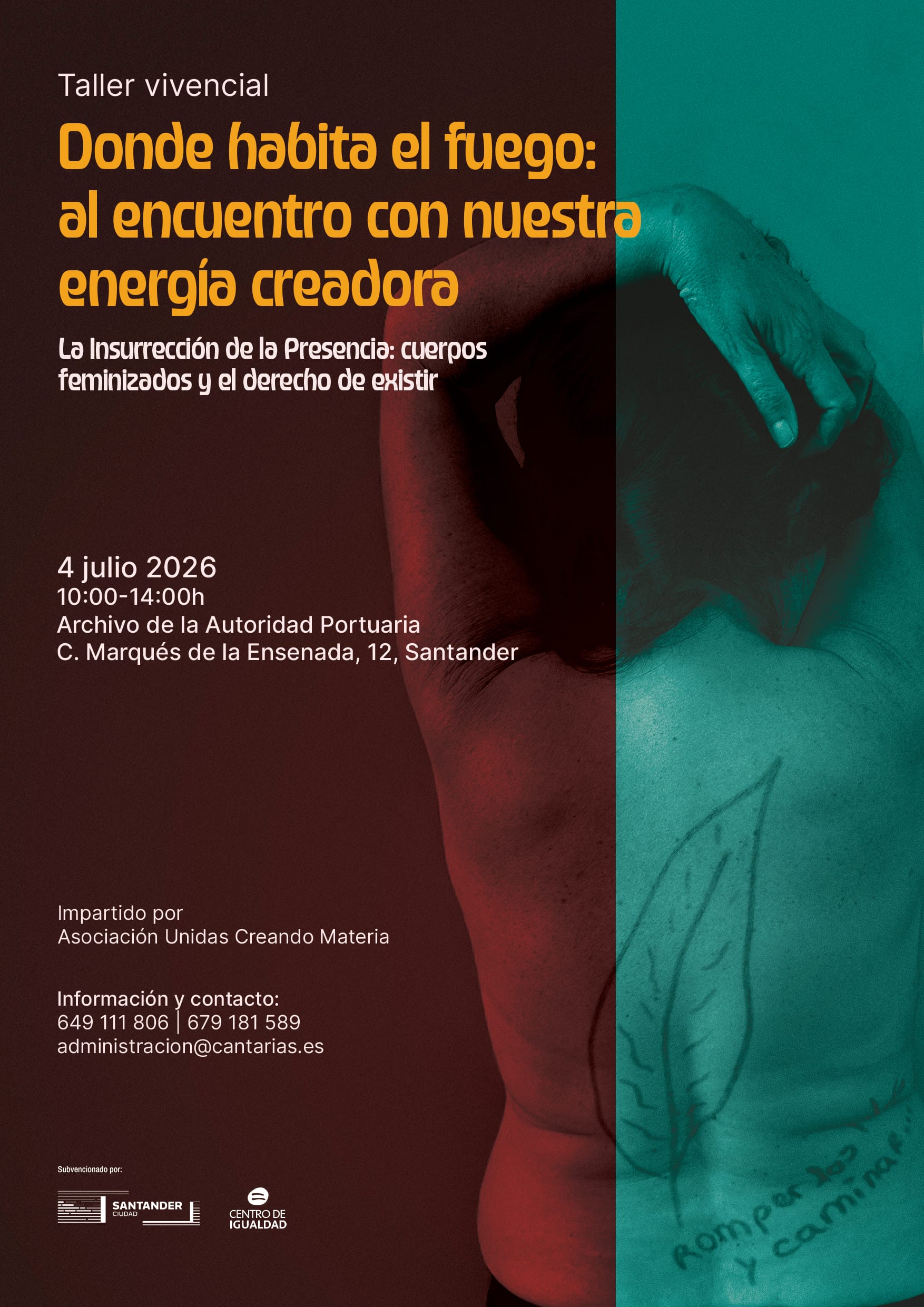 Taller Vivencial Donde habita el fuego: al encuentro con nuestra energía creadora