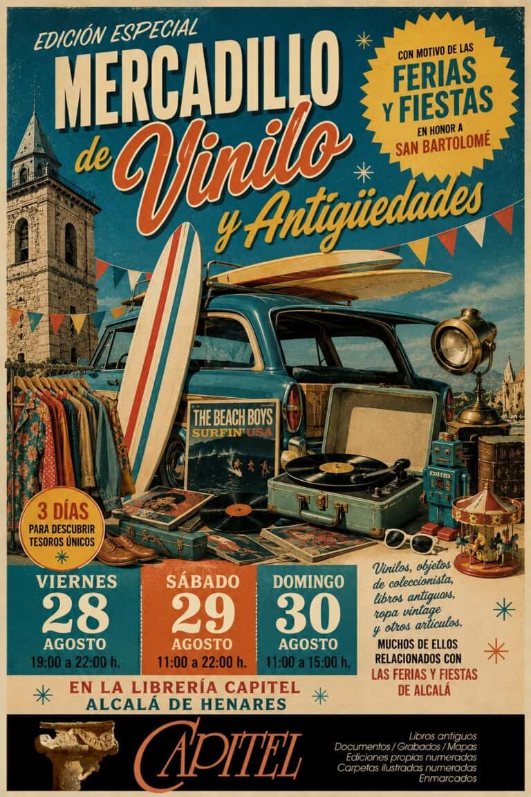Mercadillo de vinilos y antigüedades en Capitel