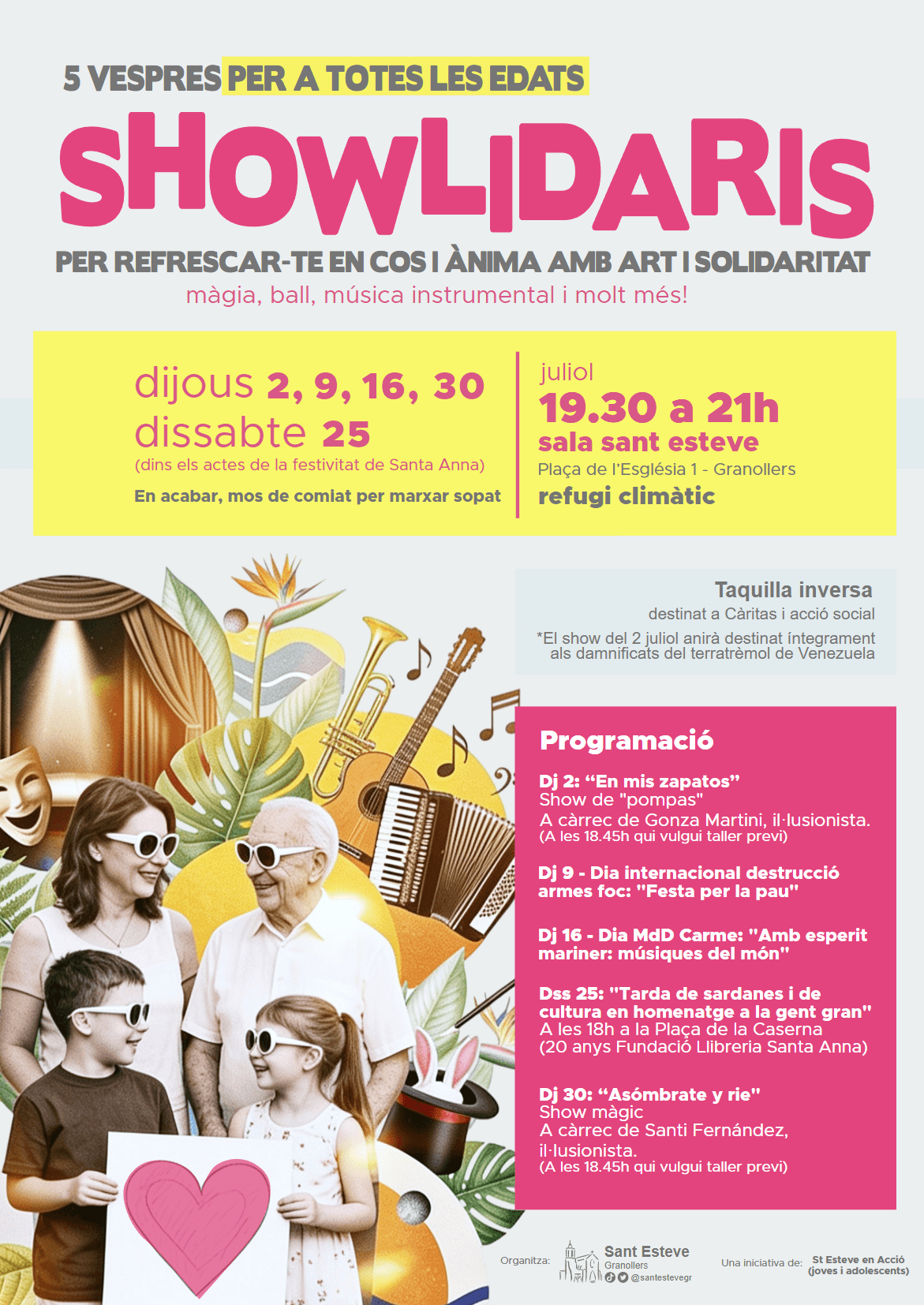 Cicle cultural Showlidaris: Sesión inaugural 'En mis zapatos'
