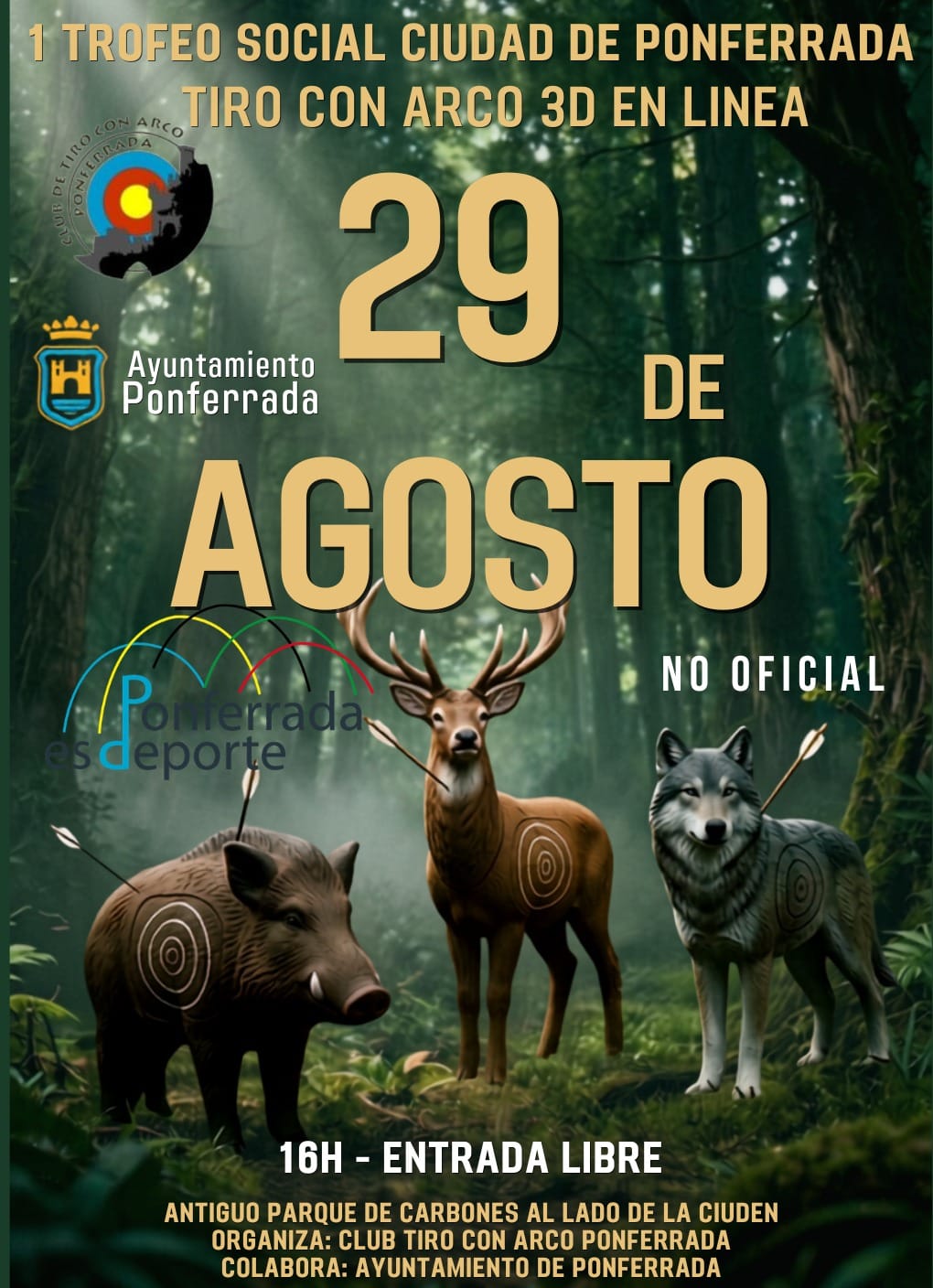 I Trofeo Social Ciudad de Ponferrada Tiro con Arco 3D en Línea