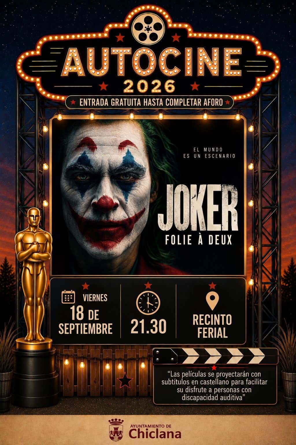 Autocine 'Joker: Folie à Deux'