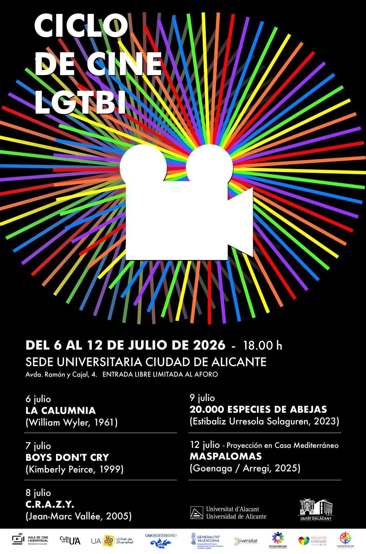 Ciclo de Cine LGTBI+ con motivo del Orgullo 2026