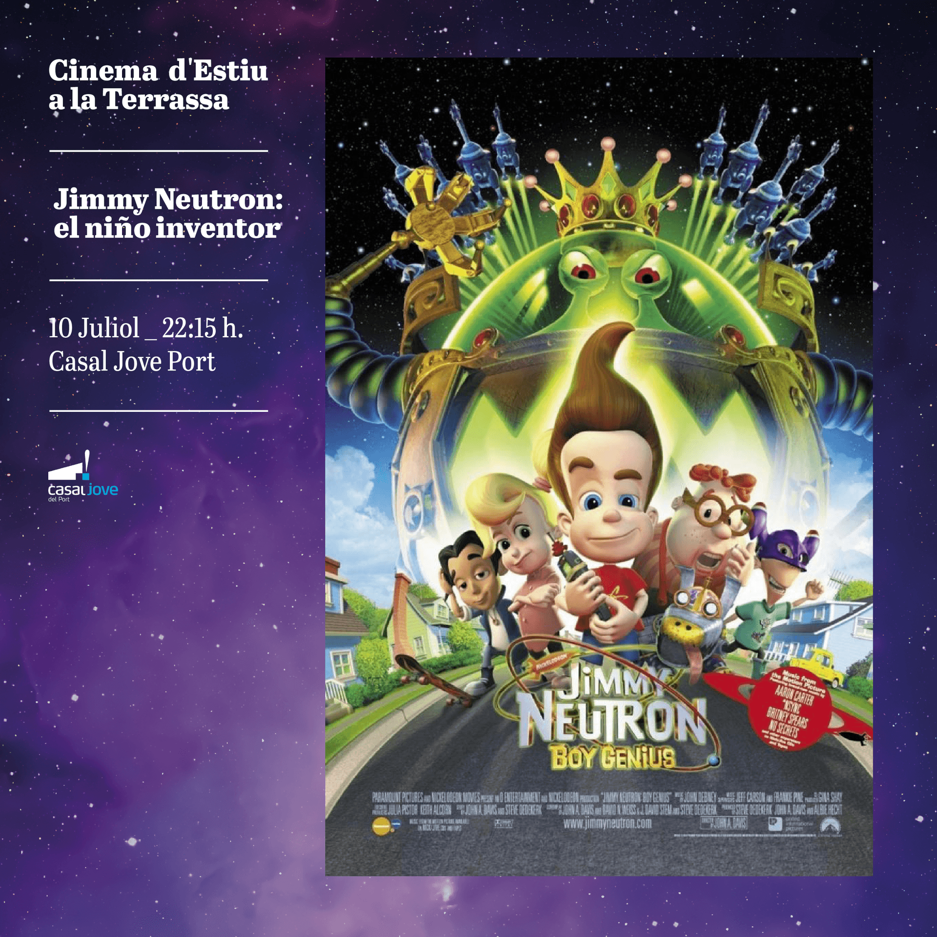 Jimmy Neutron: el niño inventor - Cine de Verano