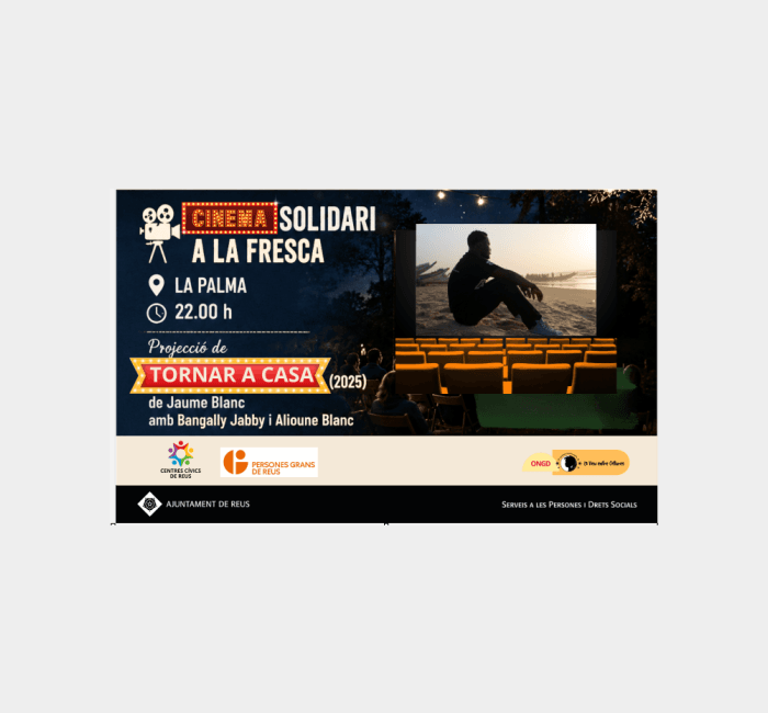 Cinema solidari a la fresca: Proyección de 'Tornar a casa'