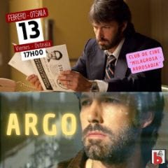 Club de cine Milagrosa - Arrosadia: Proyección de Argo