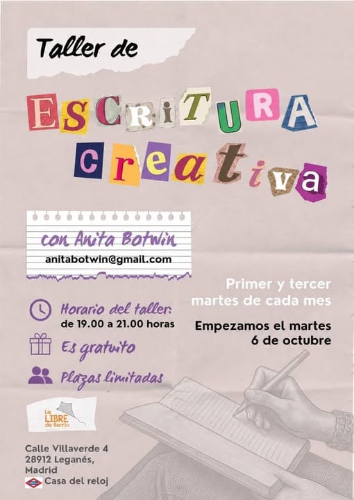 Taller de escritura creativa con Anita Botwin