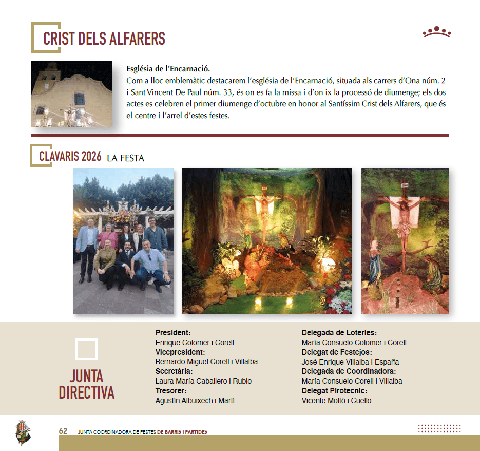 Programa d'actes Barri Crist dels Alfarers