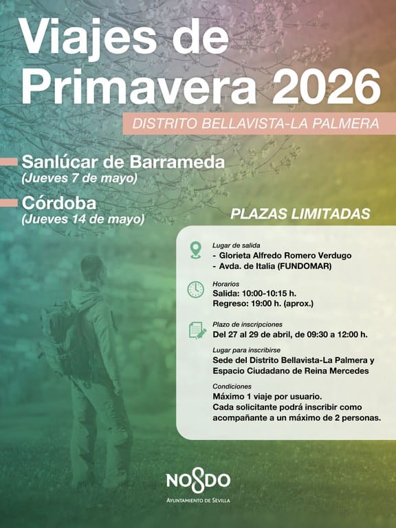 Apertura del plazo de inscripción para los Viajes Primavera 2026