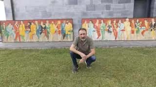 Exhibición del mural de Vivancos