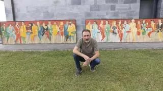 Exhibición del mural de Vivancos