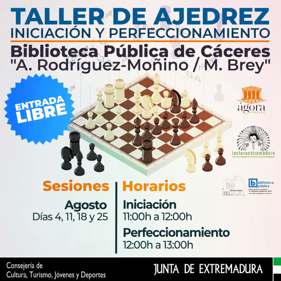 Taller de Ajedrez (iniciación y perfeccionamiento)