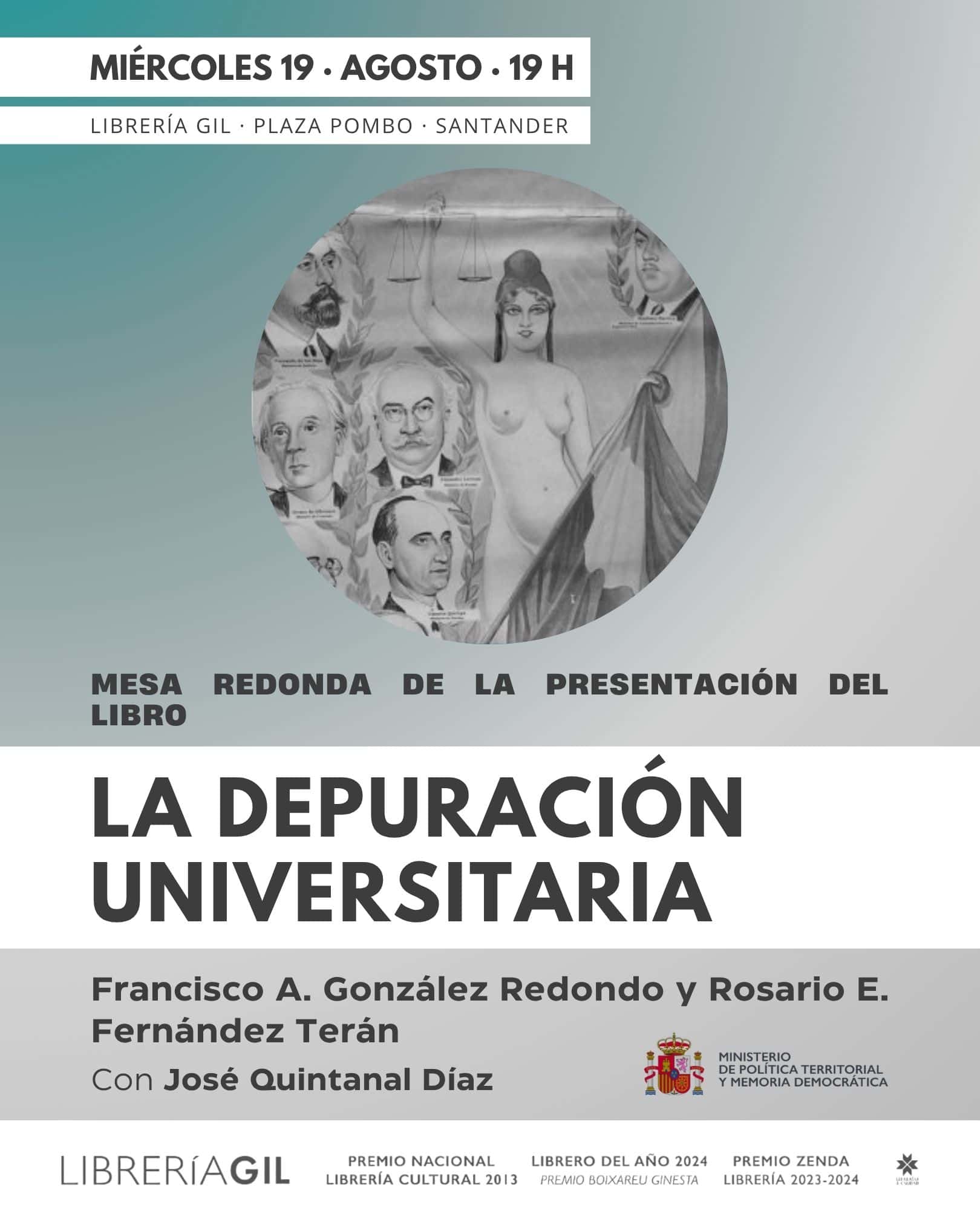 Mesa Redonda y presentación del libro-guía didáctica 'La depuración universitaria'
