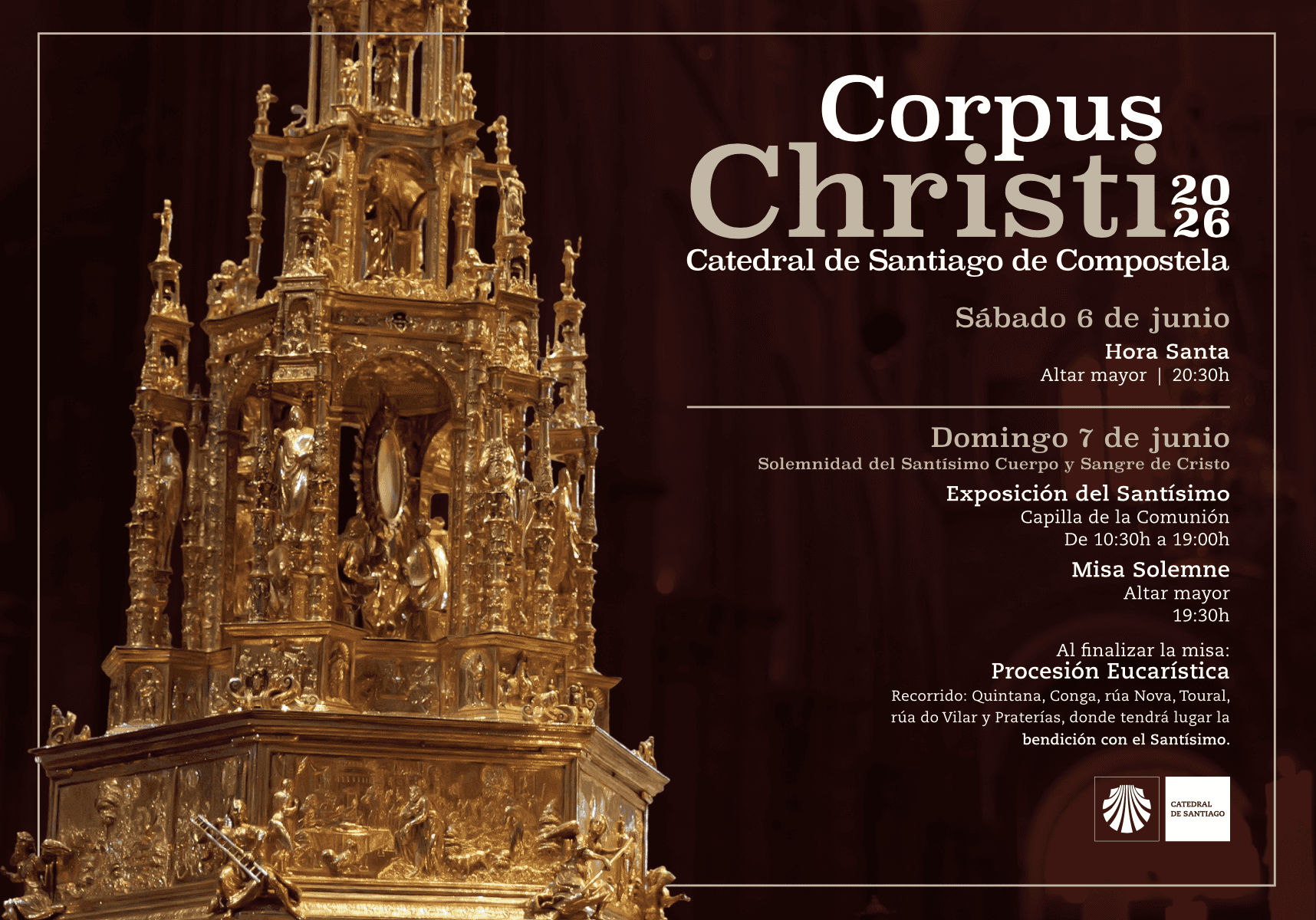 Celebración del Corpus Christi en la Catedral de Santiago