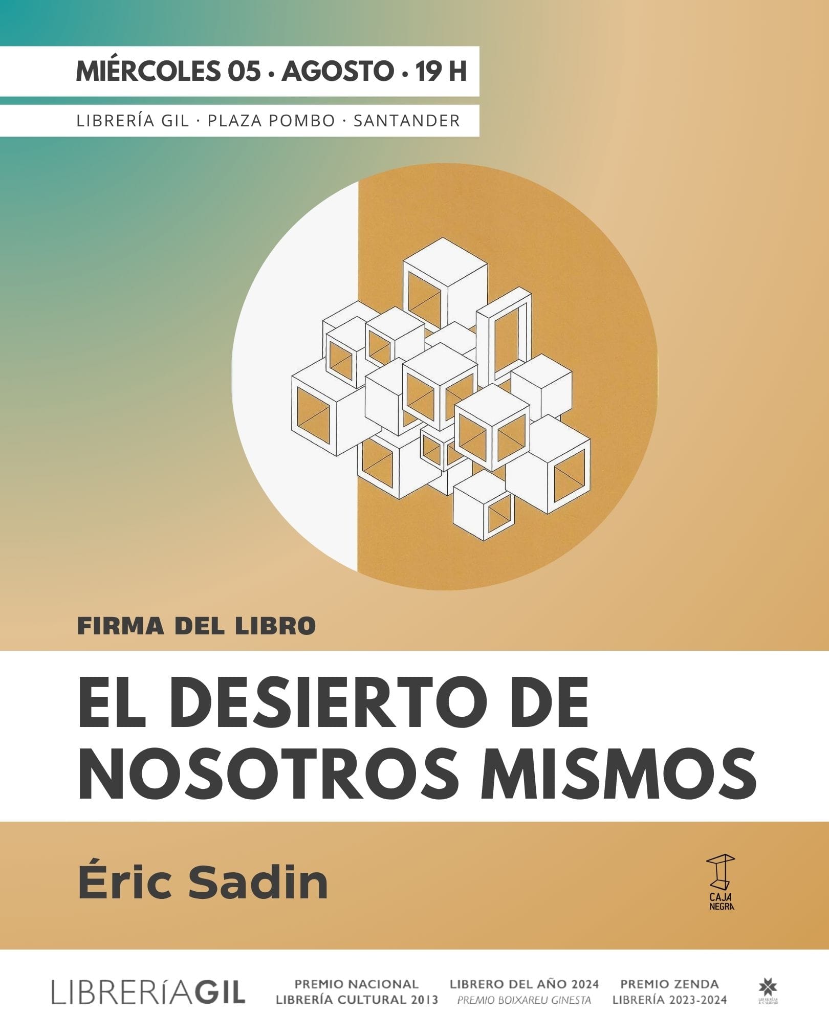 Firma de ejemplares de 'El desierto de nosotros mismos' de Éric Sadin
