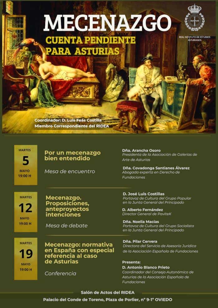 Ciclo de conferencias sobre Mecenazgo, Cuenta pendiente para Asturias
