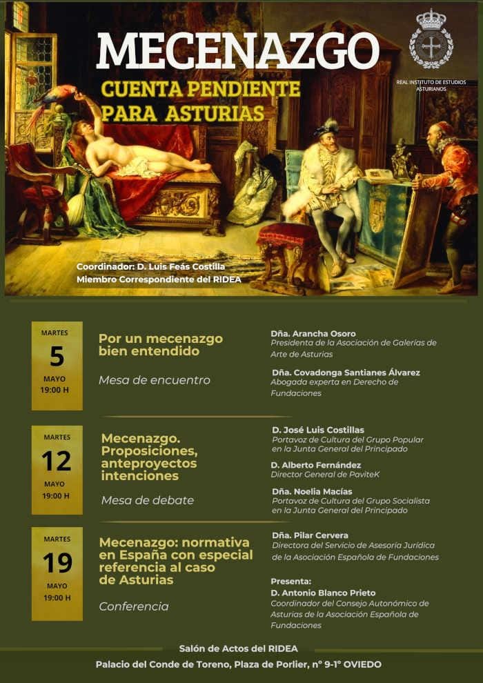 Ciclo de conferencias sobre Mecenazgo, Cuenta pendiente para Asturias